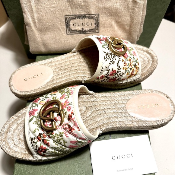 Gucci Shoes - ❌SOLD ELSEWHERE❌BNIB Gucci Pilar Floral Espadrilles Sandals SZ: 38 & 38.5